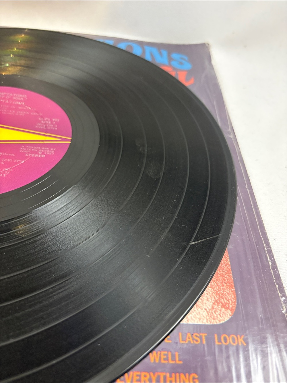 The Temptations With A Lot O' Soul Vinyl Lp '67 Record Motown Gordy - Picture 6 of 6
